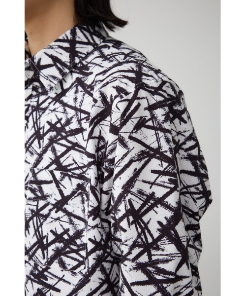 AZUL by moussy(アズールバイマウジー)の「シアサッカー7分袖シャツ(シャツ/ブラウス・メンズ・ブラック系その他/グレー系その他/ホワイト・MEDIUM/LARGE)」の22枚目の写真