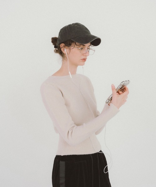 duei（デュイ）の「ウォッシュドベーシックキャップ（キャップ・レディース・ブラック・FREE）」の2枚目の写真