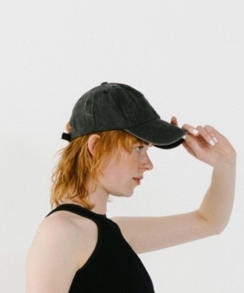 duei（デュイ）の「ウォッシュドベーシックキャップ（キャップ・レディース・ブラック・FREE）」の5枚目の写真