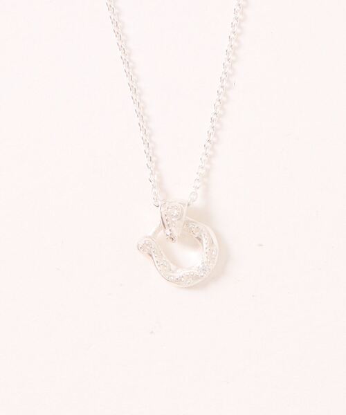 シルバー925ジルコニアホースシューネックレス（ネックレス）｜con affetto(original)（コン アフェット）
