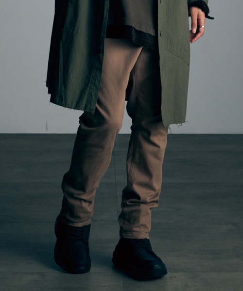 VIRGOwearworks(ヴァルゴウェアワークス)の「Side zip ninjas(チノパンツ・メンズ・ベージュ/チャコールグレー/ブラック・2/4/3)」の3枚目の写真