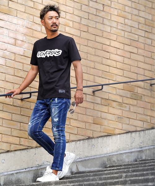 adamsJUGGLER(アダムスジャグラー)の「RTEGジェネラスティー(Tシャツ/カットソー・メンズ・ブラック/ホワイト・S/M/L/XL/XXL)」の12枚目の写真