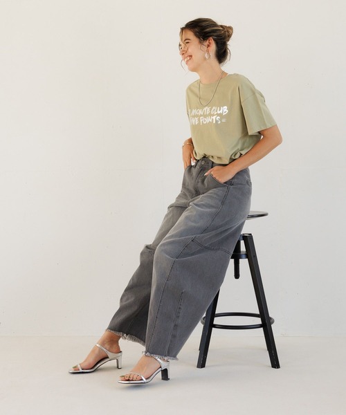 BAYFLOW（ベイフロー）の「[変形シルエット]ボリュームカーブジーンズ（デニムパンツ・レディース・ブラック/インディゴブルー・SMALL/MEDIUM）」の19枚目の写真