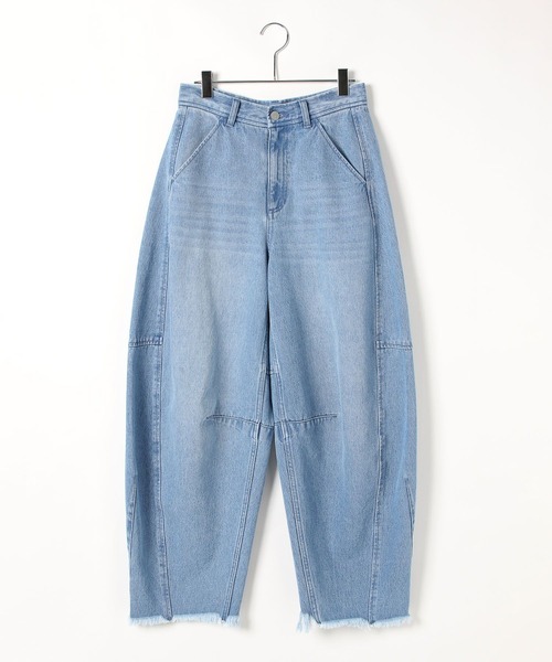 PEOPLESTYLE 変形シルエットボリュームカーブジーンズタイダイ 楽天市場】【SALE／50%OFF】[変形シルエット]ボリュームカーブ