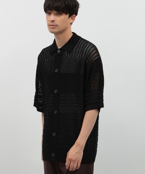 LAKOLE（ラコレ）の「スカシアミニットシャツ半袖 / 138984（ニット/セーター・メンズ・グリーン/ブラウン/ブラック・LARGE/MEDIUM）」の12枚目の写真