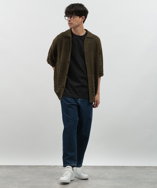 LAKOLE（ラコレ）の「スカシアミニットシャツ半袖 / 138984（ニット/セーター・メンズ・グリーン/ブラウン/ブラック・LARGE/MEDIUM）」の9枚目の写真