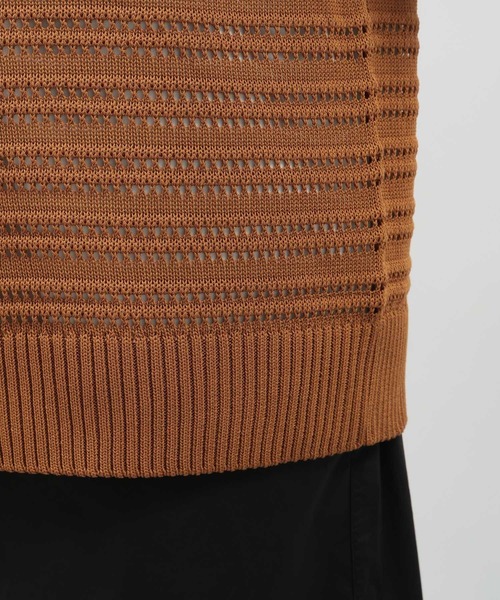 LAKOLE（ラコレ）の「スカシアミニットシャツ半袖 / 138984（ニット/セーター・メンズ・グリーン/ブラウン/ブラック・LARGE/MEDIUM）」の21枚目の写真