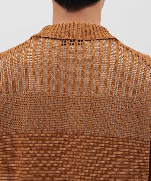 LAKOLE（ラコレ）の「スカシアミニットシャツ半袖 / 138984（ニット/セーター・メンズ・グリーン/ブラウン/ブラック・LARGE/MEDIUM）」の20枚目の写真