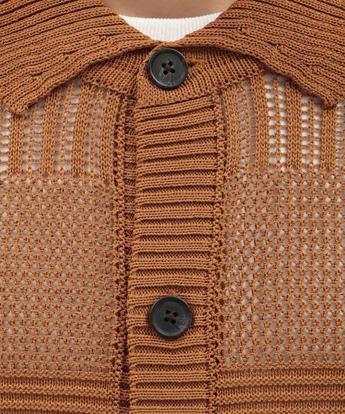 LAKOLE（ラコレ）の「スカシアミニットシャツ半袖 / 138984（ニット/セーター・メンズ・グリーン/ブラウン/ブラック・LARGE/MEDIUM）」の19枚目の写真