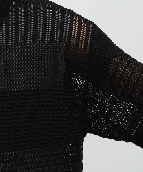 LAKOLE（ラコレ）の「スカシアミニットシャツ半袖 / 138984（ニット/セーター・メンズ・グリーン/ブラウン/ブラック・LARGE/MEDIUM）」の16枚目の写真