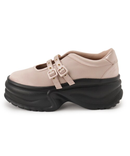 ESPERANZA（エスペランサ）の「ダブルストラップスニーカー（スニーカー・レディース・ブラック/ブラック系2/ピンク系7・S/M/L/LL）」の10枚目の写真