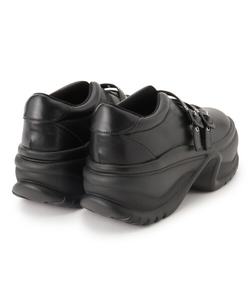 ESPERANZA（エスペランサ）の「ダブルストラップスニーカー（スニーカー・レディース・ブラック/ブラック系2/ピンク系7・S/M/L/LL）」の11枚目の写真