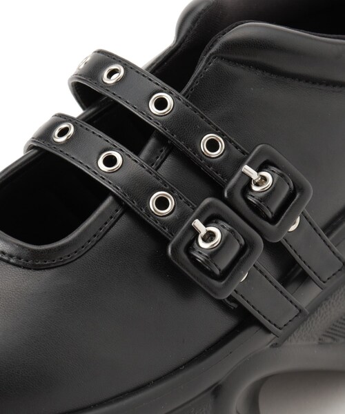 ESPERANZA（エスペランサ）の「ダブルストラップスニーカー（スニーカー・レディース・ブラック/ブラック系2/ピンク系7・S/M/L/LL）」の14枚目の写真