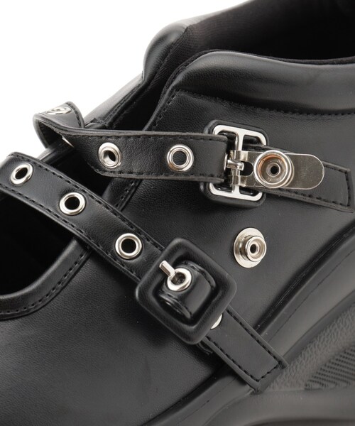 ESPERANZA（エスペランサ）の「ダブルストラップスニーカー（スニーカー・レディース・ブラック/ブラック系2/ピンク系7・S/M/L/LL）」の15枚目の写真