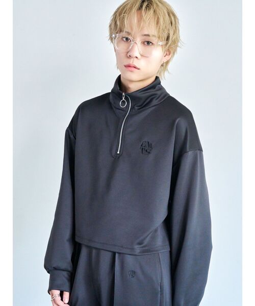 EATME（イートミー）の「【EATME×TAKUYA】ハーフジップTOP（セットアップ可能）（Tシャツ/カットソー・レディース・グリーン/ブラック・FREE）」の7枚目の写真