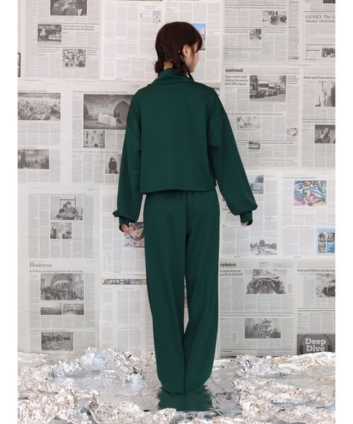 EATME（イートミー）の「【EATME×TAKUYA】ハーフジップTOP（セットアップ可能）（Tシャツ/カットソー・レディース・グリーン/ブラック・FREE）」の21枚目の写真