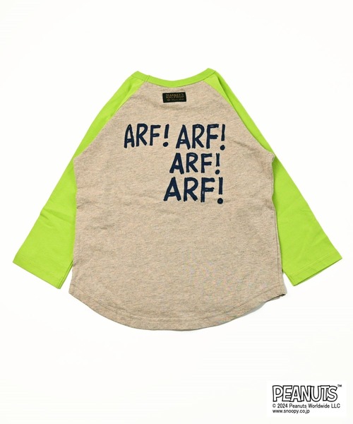 PEANUTS（ピーナッツ）の「【PEANUTS】スヌーピー/ラグランカットソー（Tシャツ/カットソー・キッズ・ベージュ/オフホワイト・80/90/95/100/110/120/130/140/150）」の10枚目の写真