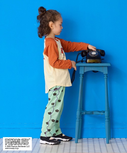 PEANUTS（ピーナッツ）の「【PEANUTS】スヌーピー/ラグランカットソー（Tシャツ/カットソー・キッズ・ベージュ/オフホワイト・80/90/95/100/110/120/130/140/150）」の4枚目の写真