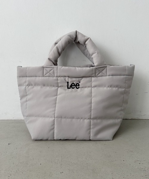 Lee(リー)の「Lee/リー ブロックキルティング ミニトート(トートバッグ・レディース・カーキ/ブラック/ベージュ/ブルー/グレー・FREE)」の4枚目の写真