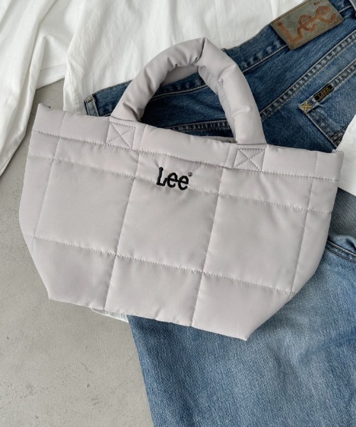 Lee(リー)の「Lee/リー ブロックキルティング ミニトート(トートバッグ・レディース・カーキ/ブラック/ベージュ/ブルー/グレー・FREE)」の7枚目の写真