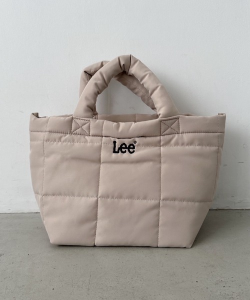 Lee(リー)の「Lee/リー ブロックキルティング ミニトート(トートバッグ・レディース・カーキ/ブラック/ベージュ/ブルー/グレー・FREE)」の9枚目の写真