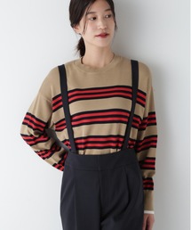 human woman / ヒューマンウーマン ◆袖ボタン付きボーダーニット 楽天市場】【SALE／50%OFF】◇袖ボタン付きボーダーニット human