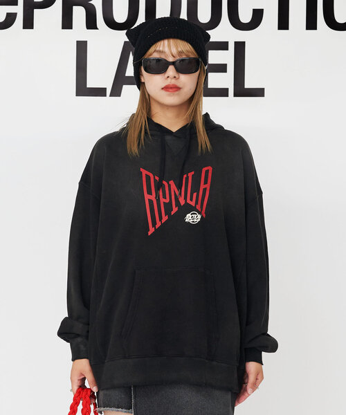 【セール】【RePRODUCTION LABEL / リプロダクションレーベル】ビッグロゴフーディー（パーカー）｜RePRODUCTION LABEL（リプロダクションレーベル）
