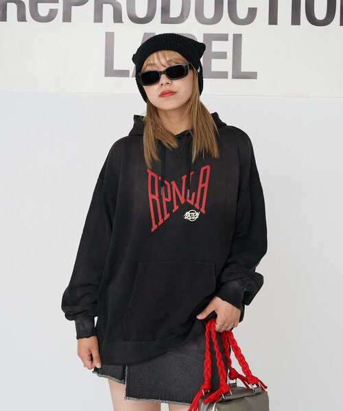 【セール】【RePRODUCTION LABEL / リプロダクションレーベル】ビッグロゴフーディー（パーカー）｜RePRODUCTION LABEL（リプロダクションレーベル）