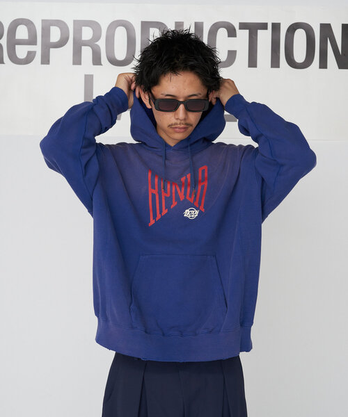 【セール】【RePRODUCTION LABEL / リプロダクションレーベル】ビッグロゴフーディー（パーカー）｜RePRODUCTION LABEL（リプロダクションレーベル）