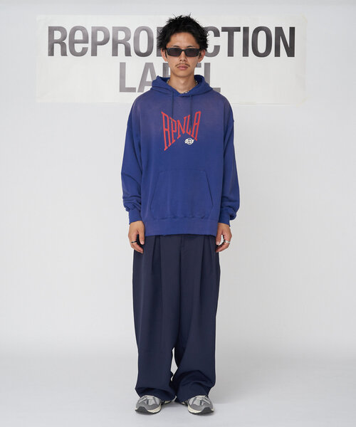【セール】【RePRODUCTION LABEL / リプロダクションレーベル】ビッグロゴフーディー（パーカー）｜RePRODUCTION LABEL（リプロダクションレーベル）