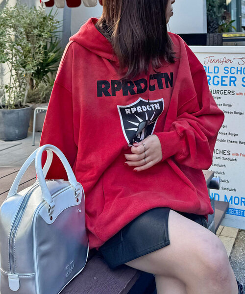 【セール】【RePRODUCTION LABEL / リプロダクションレーベル】ビッグロゴフーディー（パーカー）｜RePRODUCTION LABEL（リプロダクションレーベル）