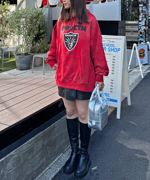 【セール】【RePRODUCTION LABEL / リプロダクションレーベル】ビッグロゴフーディー（パーカー）｜RePRODUCTION LABEL（リプロダクションレーベル）