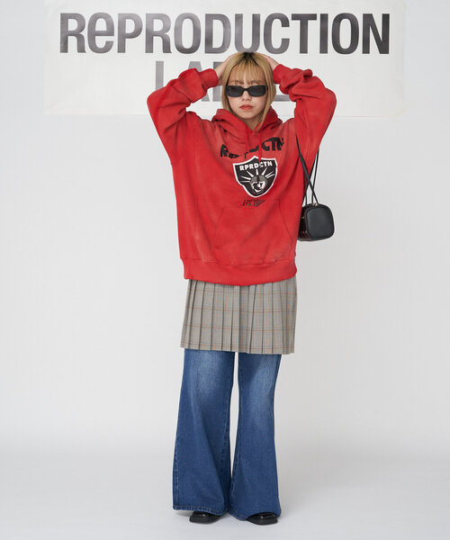 【セール】【RePRODUCTION LABEL / リプロダクションレーベル】ビッグロゴフーディー（パーカー）｜RePRODUCTION LABEL（リプロダクションレーベル）
