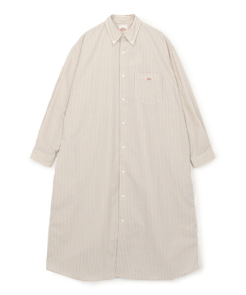 DANTON 36 シャツワンピース　レディース Danton 「DANTON」 シャツワンピース 36 ベージュ レディース