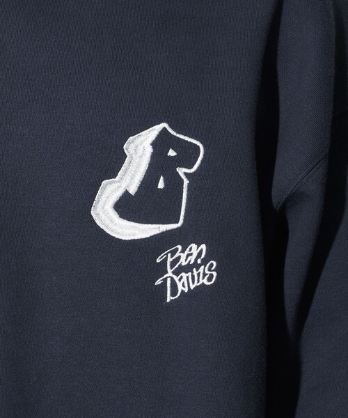 BEN DAVIS（ベンデイビス）の「BEN DAVIS/ベンデイビス 別注 Embroidery Sweat/ワンポイント刺繍スウェット(限定展開)（スウェット・メンズ・ライトグレー/ブラック/ネイビー・MEDIUM/LARGE/X-LARGE）」の10枚目の写真