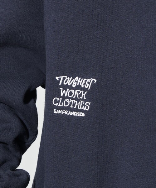 BEN DAVIS（ベンデイビス）の「BEN DAVIS/ベンデイビス 別注 Embroidery Sweat/ワンポイント刺繍スウェット(限定展開)（スウェット・メンズ・ライトグレー/ブラック/ネイビー・MEDIUM/LARGE/X-LARGE）」の9枚目の写真