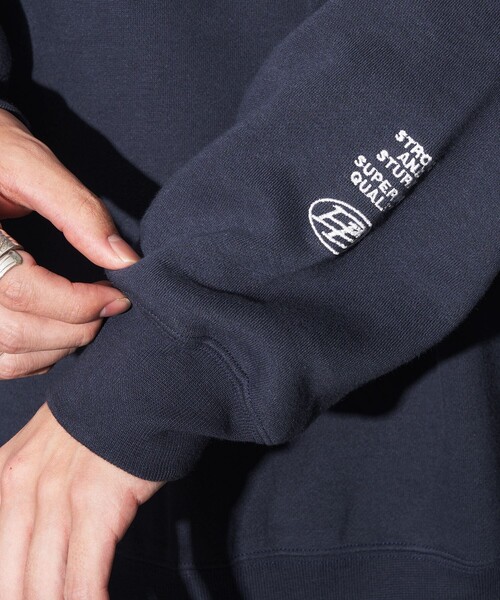 BEN DAVIS（ベンデイビス）の「BEN DAVIS/ベンデイビス 別注 Embroidery Sweat/ワンポイント刺繍スウェット(限定展開)（スウェット・メンズ・ライトグレー/ブラック/ネイビー・MEDIUM/LARGE/X-LARGE）」の8枚目の写真