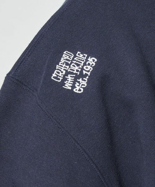 BEN DAVIS（ベンデイビス）の「BEN DAVIS/ベンデイビス 別注 Embroidery Sweat/ワンポイント刺繍スウェット(限定展開)（スウェット・メンズ・ライトグレー/ブラック/ネイビー・MEDIUM/LARGE/X-LARGE）」の7枚目の写真
