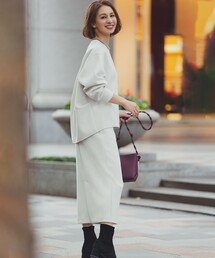 UNFILO（アンフィーロ）の「【野呂佳代さん着用/新色追加】BEAUTY FORM JERSEY Iラインスカート（スカート）」