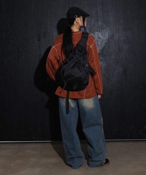 FOLLOWIN（フォロウィン）の「[UNISEX]サイクリングクロスボディバッグメッセンジャーバッグ（バックパック/リュック・レディース・グレー/ブラック/ブラウン/ネイビー・ONE SIZE）」の7枚目の写真