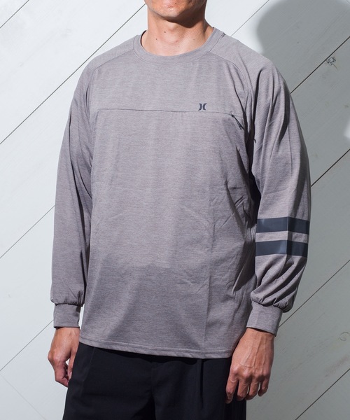 【セール】【Hurley/ハーレー】 オーバーサイズシルエットロングTシャツ ファントム UPF50+ M PHANTOM BP LS TEE（Tシャツ/カットソー）｜Hurley （ハーレー）