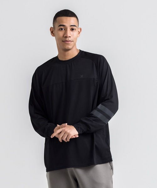 【セール】【Hurley/ハーレー】 オーバーサイズシルエットロングTシャツ ファントム UPF50+ M PHANTOM BP LS TEE（Tシャツ/カットソー）｜Hurley （ハーレー）