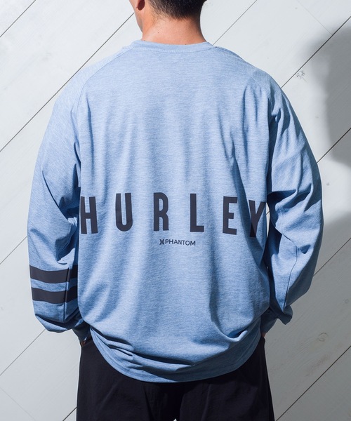 【セール】【Hurley/ハーレー】 オーバーサイズシルエットロングTシャツ ファントム UPF50+ M PHANTOM BP LS TEE（Tシャツ/カットソー）｜Hurley （ハーレー）