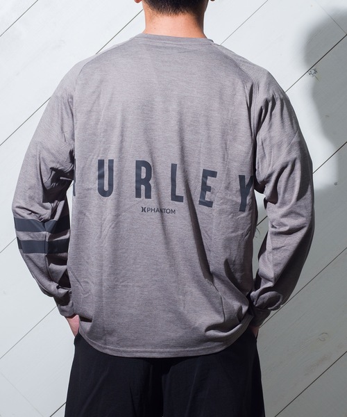 【セール】【Hurley/ハーレー】 オーバーサイズシルエットロングTシャツ ファントム UPF50+ M PHANTOM BP LS TEE（Tシャツ/カットソー）｜Hurley （ハーレー）
