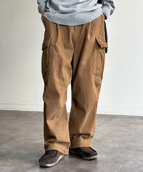 【セール】カラーデニムカーゴパンツ（デニムパンツ）｜CPCM（シーピーシーエム）
