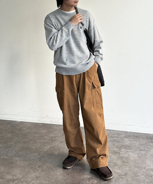 CPCM(シーピーシーエム)の「カラーデニムカーゴパンツ(デニムパンツ・メンズ・ブルー/ブラウン/ブラック・FREE)」の14枚目の写真