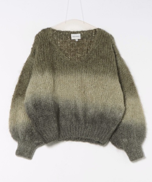 AMERICAN DREAMS(アメリカンドリームス)の「【AMERICAN DREAMS】モヘアグラデーションニット Milana LS Mohair Knit Ombre(ニット/セーター・レディース・ブルー/グリーン/レッド/ブラウン/オレンジ/ベージュ・FREE)」の7枚目の写真