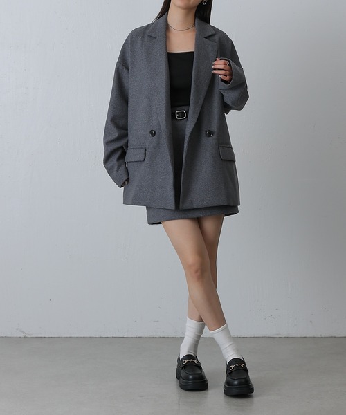 COLONY 2139（コロニートゥーワンスリーナイン）の「オーバーWテーラードジャケット（テーラードジャケット・レディース・グレー/ブラック/ベージュ・FREE）」の5枚目の写真