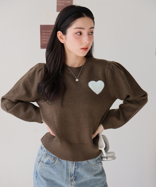 Bee Inspired Clothing ハートリー クルー セーター トップス ハートリー・クルー・セーター - クレイ