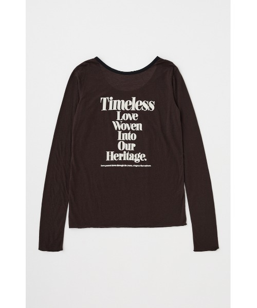 セール】SHEER LOGO ロングスリーブTシャツ（Tシャツ/カットソー